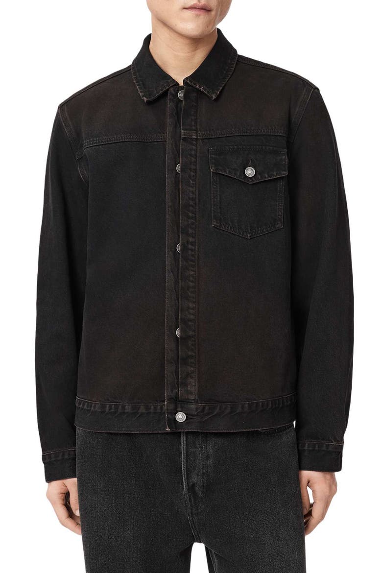 Roth Denim Jacket, Main, color, OVERDYED BROWN