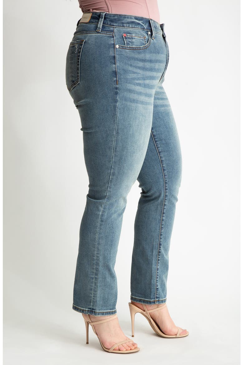 High Waist Straight Leg Jeans, Alternate, color, STELLA