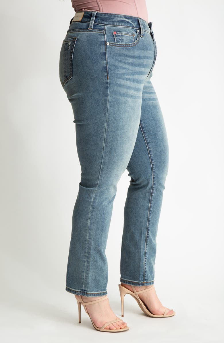 SLINK Jeans High Waist Straight Leg Jeans, Alternate, color, Stella