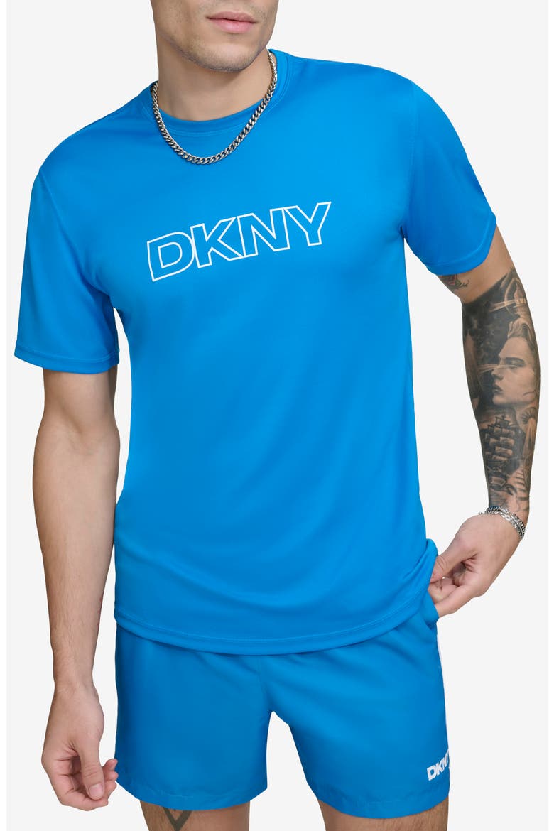 Short Sleeve Rashguard, Main, color, BLUE