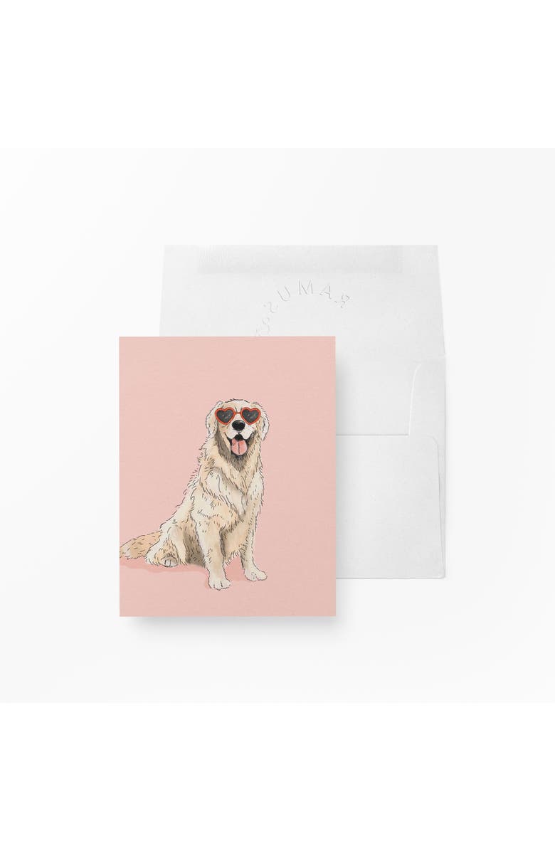 Ramus & Co Love/Friendship Greeting Cards "Golden Pink Heart Eyes", Main, color, Multi-Pack