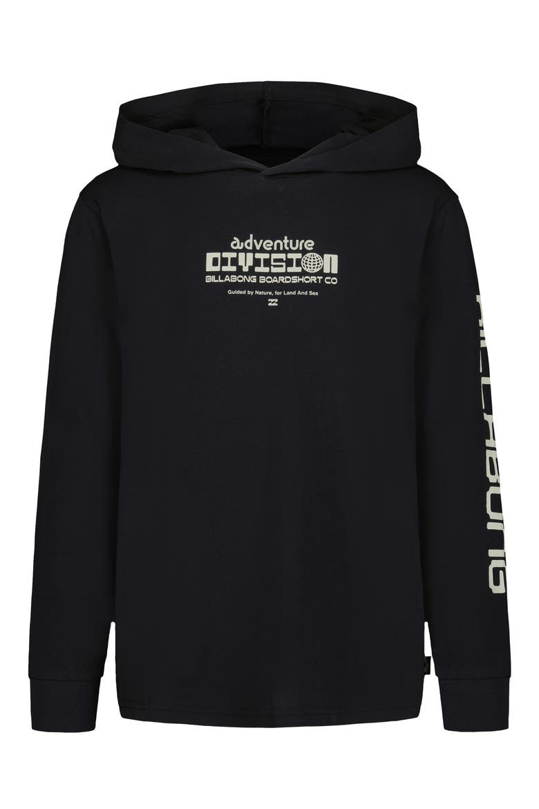 Kids' Particle Graphic Hoodie, Main, color, BLACK