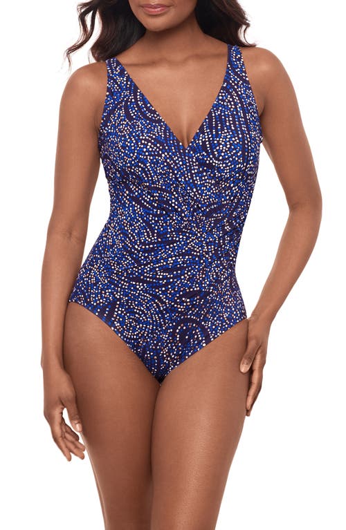 Shop Miraclesuit ® Spotlight Oceanus One-piece Swimsuit In Plum Multi