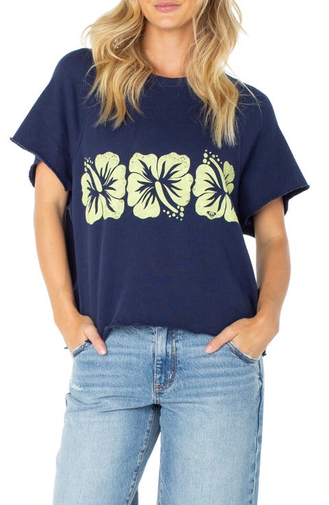 Free Trim Graphic Knit Top