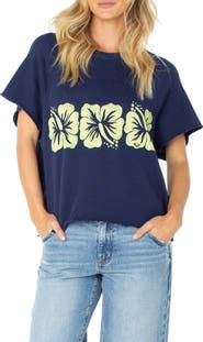 Roxy Free Trim Graphic Knit Top