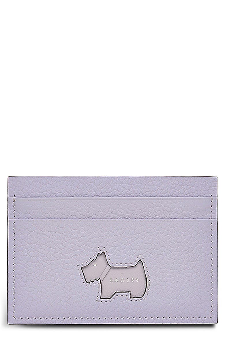 Radley Cookie Cutter Leather Card Case, Main, color, Bellflower