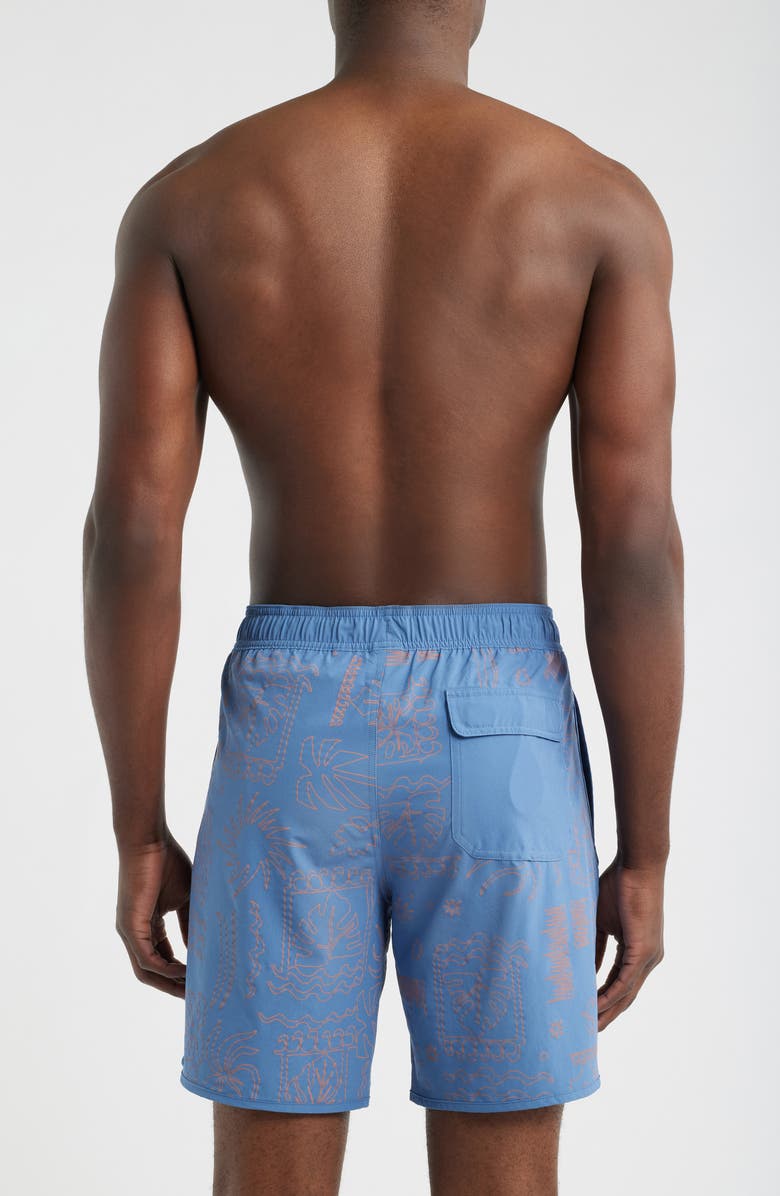 TravisMathew Coastal Prestige Board Shorts, Alternate, color, Blue Horizon