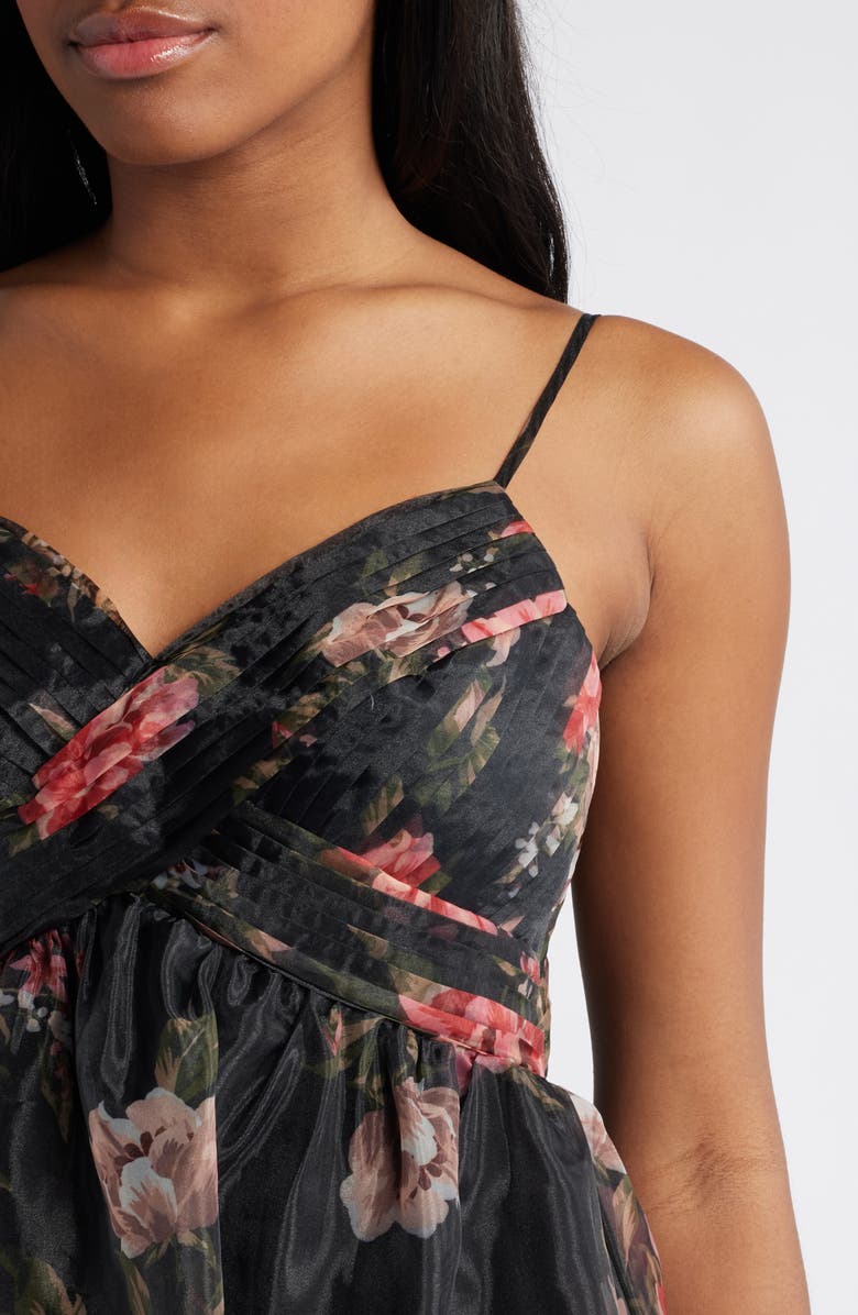 Lulus Truly Extraordinary Organza Cocktail Maxi Dress, Alternate, color,