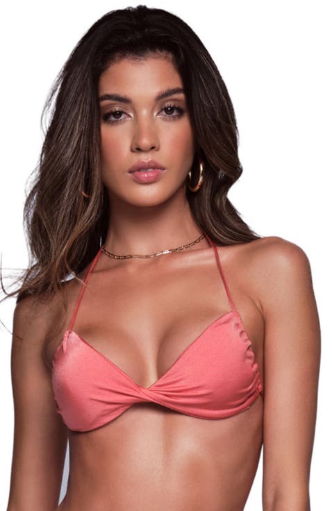 Amy Halter Bralette Adjustable Halterneck Bikini Top
