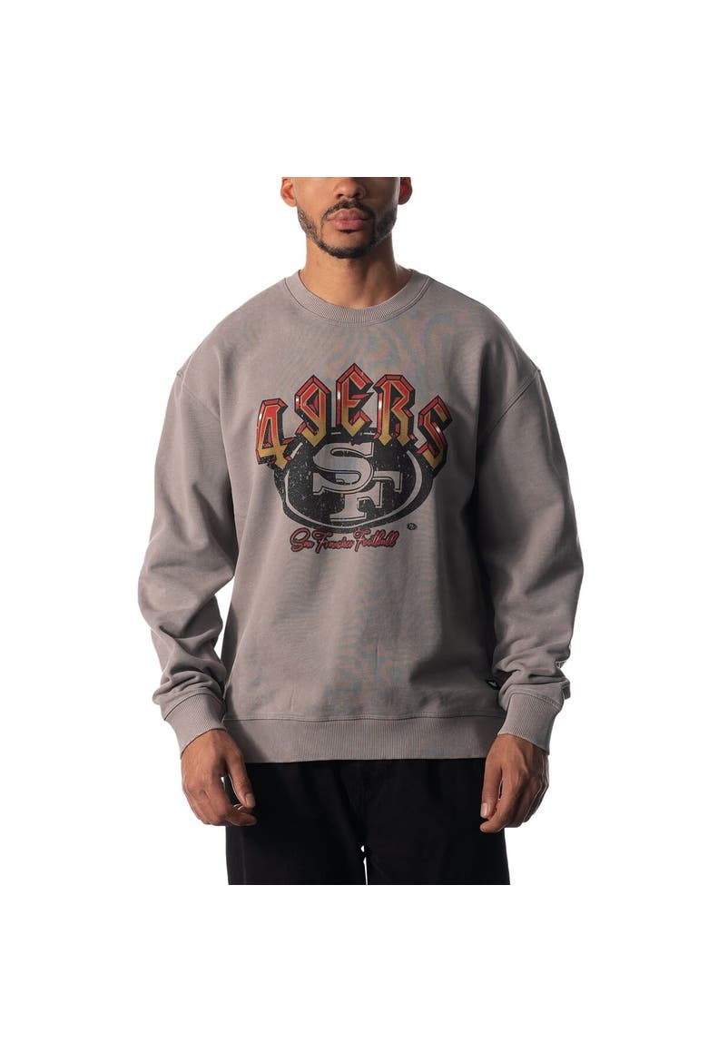 Unisex The Wild Collective Gray San Francisco 49ers Distressed Pullover Sweatshirt, Alternate, color, Gray