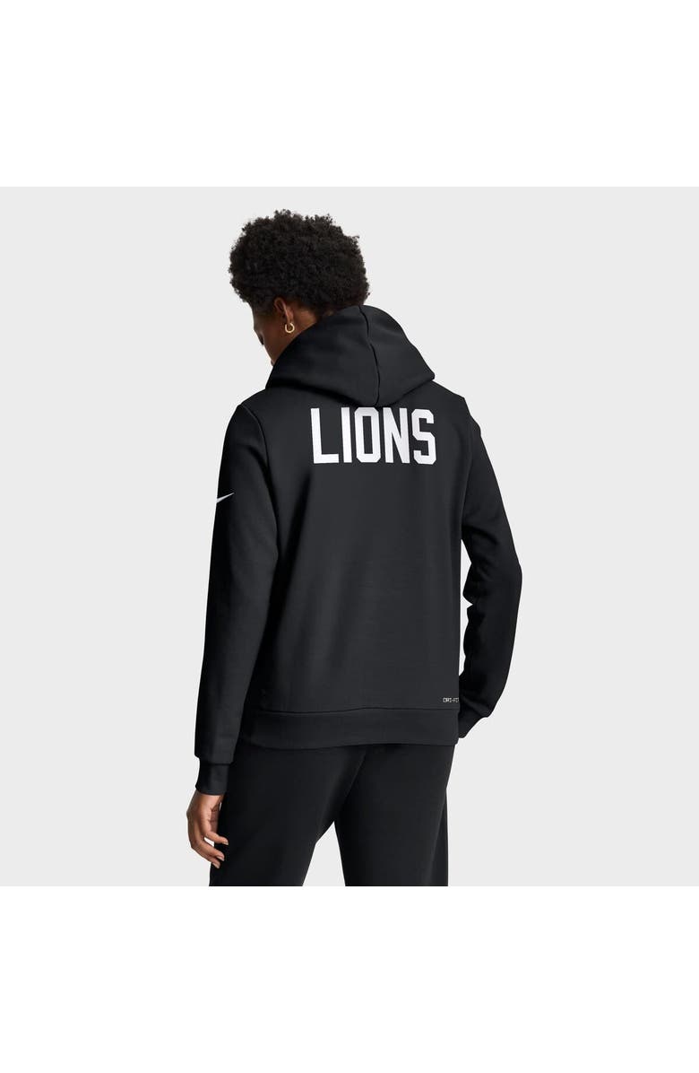 Nike Women's Nike Black Detroit Lions Throwback Sideline Standard Issue Dri-FIT Hoodie, Alternate, color, Black