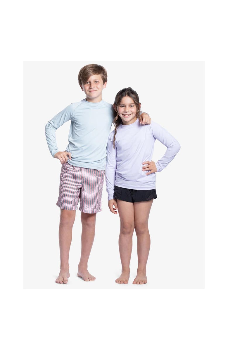 BloqUV Kid's Crew Neck Top, Alternate, color, Soft Gray