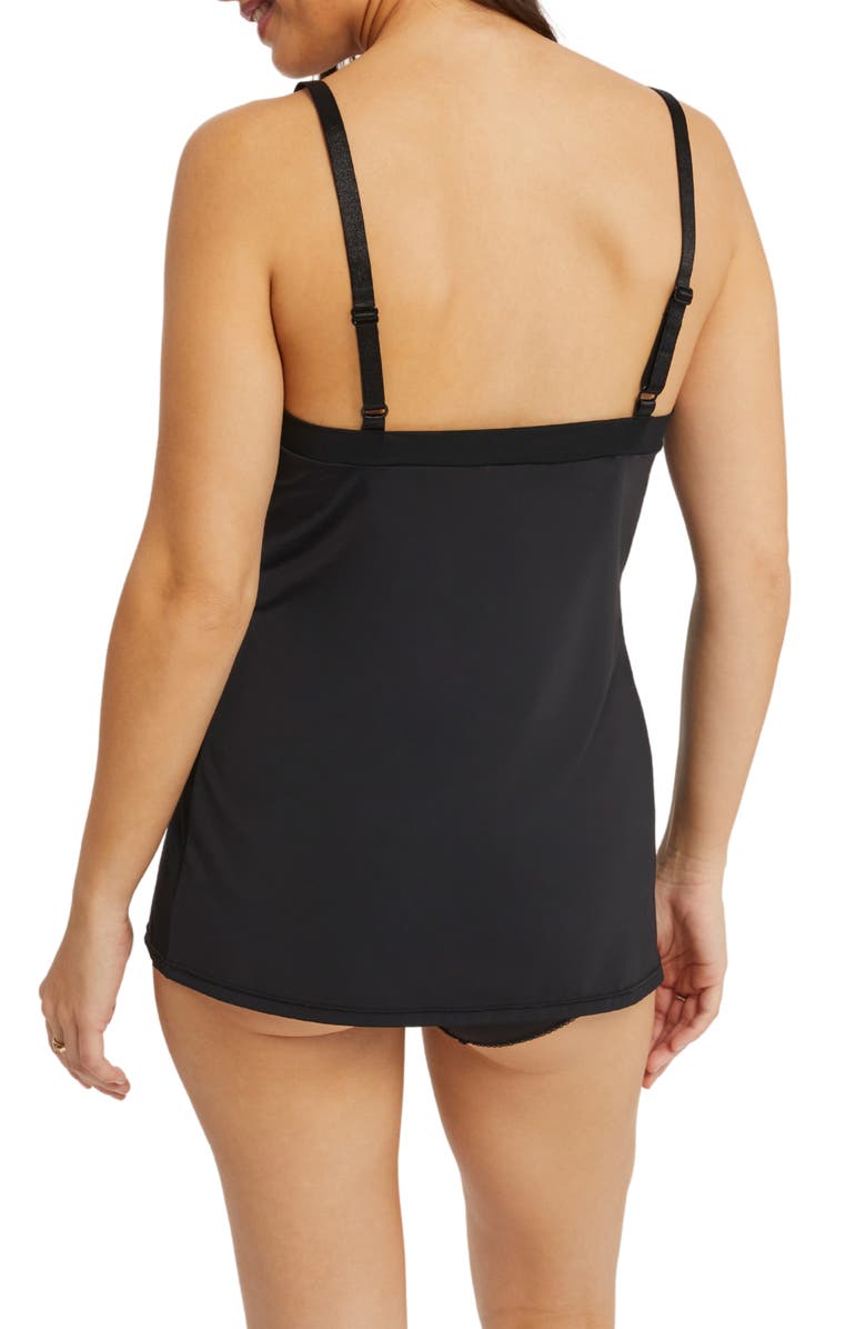 Montelle Intimates Camisole Slip, Alternate, color, Black