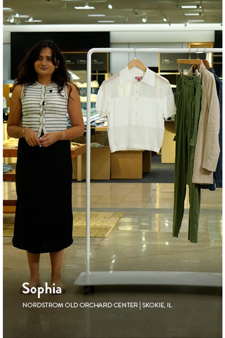 Quaint Short Sleeve Cotton Blend Polo Sweater video