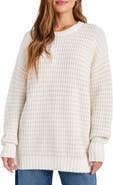 Splendid Brielle Oversize Metallic Stripe Sweater