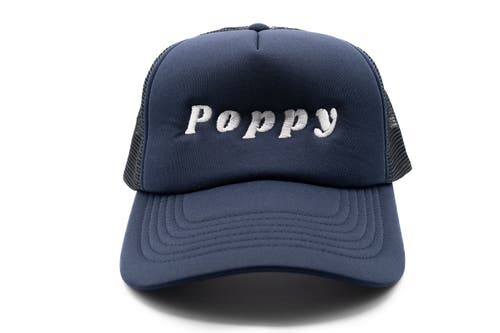 Rey To Z Poppy Foam Trucker Hat In Blue