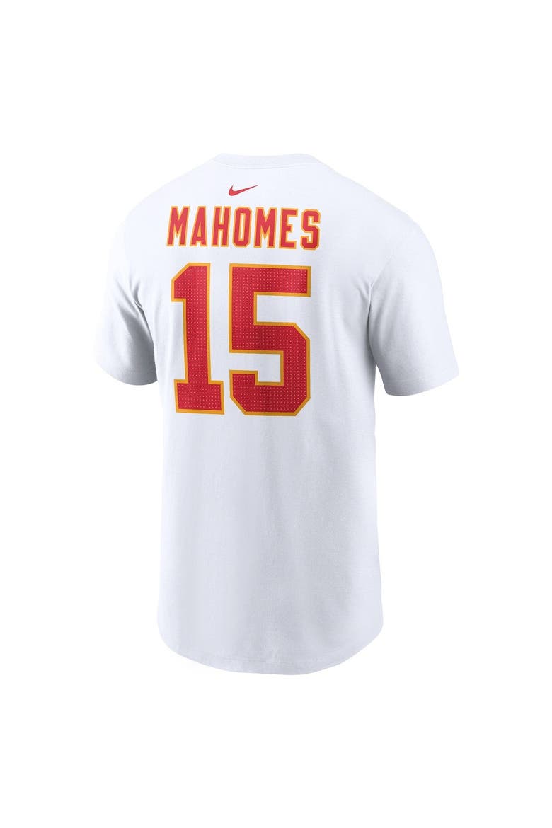 Men's Nike Patrick Mahomes  White Kansas City Chiefs  Player Name & Number T-Shirt, Alternate, color, White