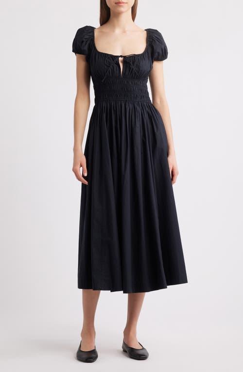 Doen Katherina Cotton Dress In Black