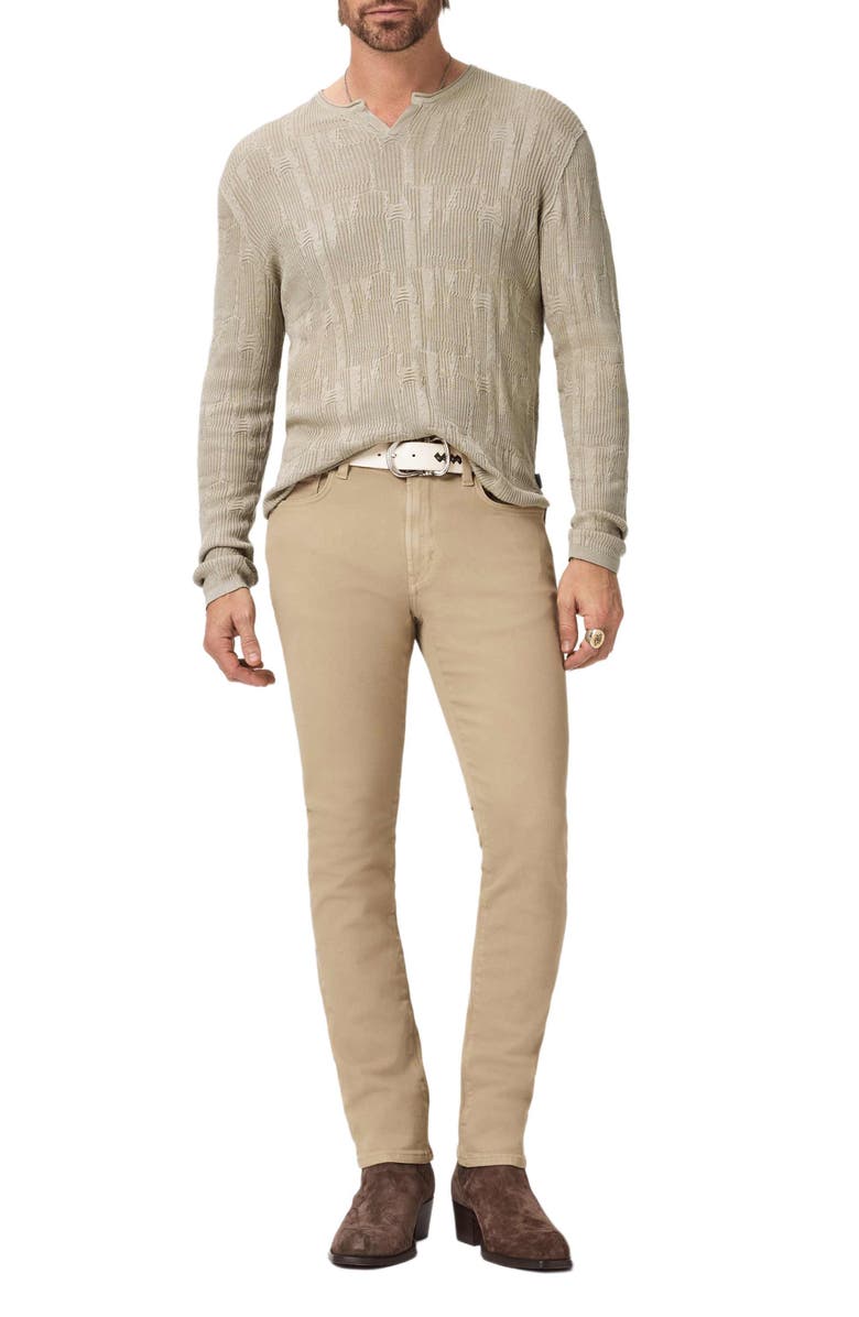 John Varvatos Vinny Broken Pattern Henley, Alternate, color, Spruce