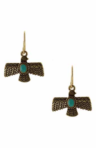OLIVIA WELLES Emalee Thunderbird Drop Earrings