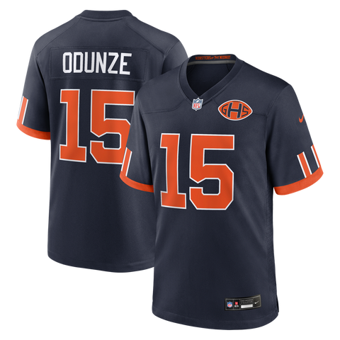 Men's Nike Rome Odunze Navy Chicago Bears 2026 Rivalries Collection Game Jersey
