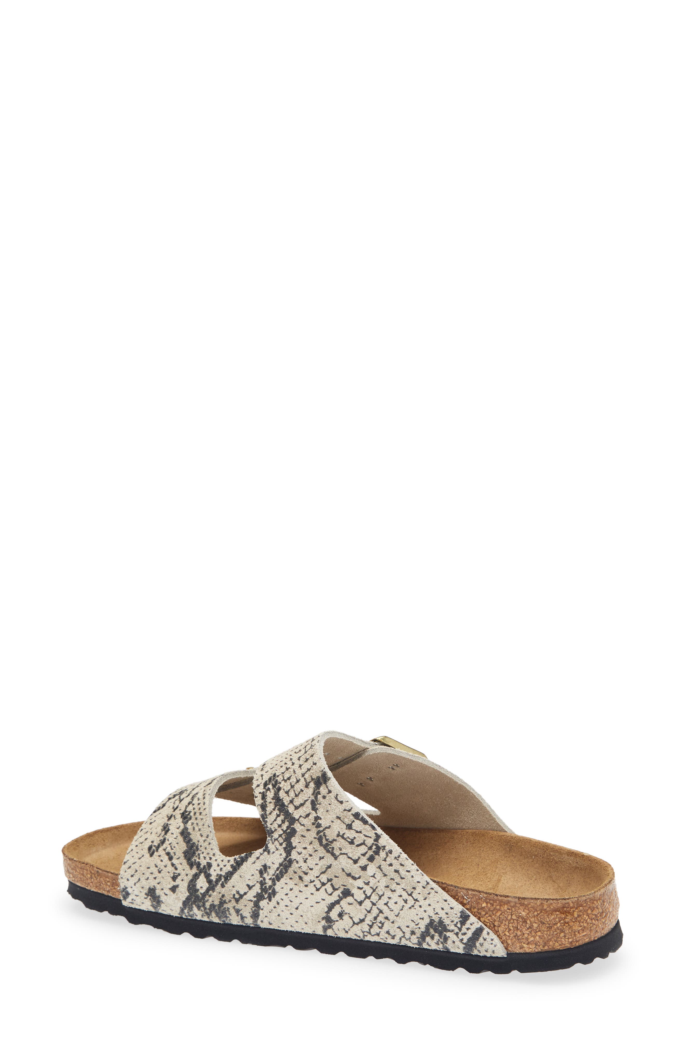 Arizona Snakeskin Embossed Slide Sandal, Alternate, color, OYSTER SNAKE
