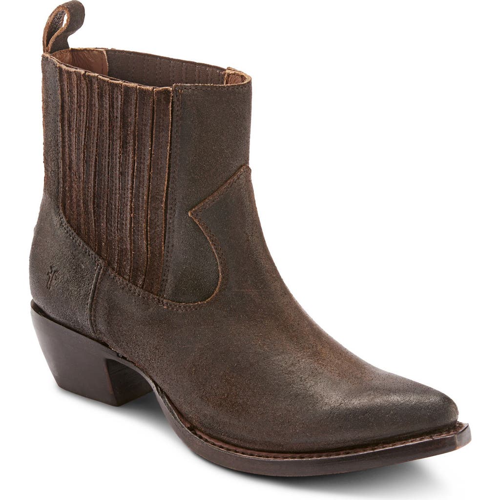 Frye Sacha Western Chelsea Boot In Brown
