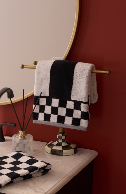 Mackenzie-childs Mackenzie Childs Courtly Check Guest Towel Holder In Multi