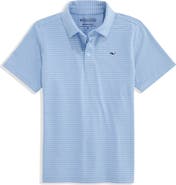 vineyard vines Kids' Air Tech Mesh Performance Polo