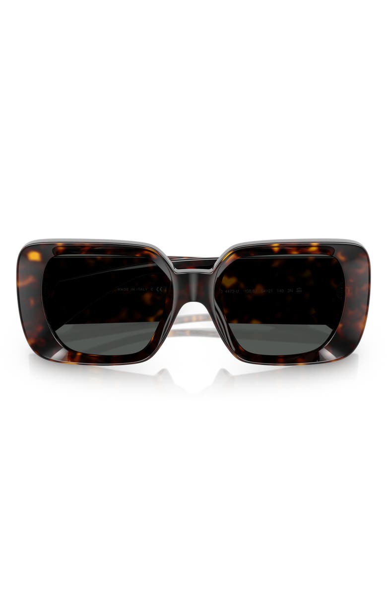 Versace 54mm Square Sunglasses, Alternate, color, Havana