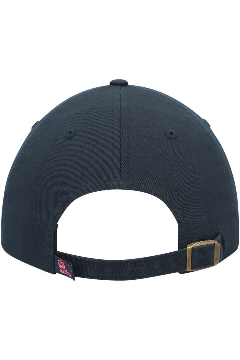 Men's '47 Navy Ole Miss Rebels Vintage Clean Up Adjustable Hat, Alternate, color, Navy