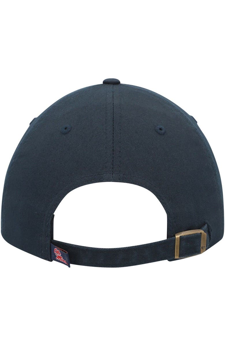 '47 Men's '47 Navy Ole Miss Rebels Vintage Clean Up Adjustable Hat, Alternate, color, 