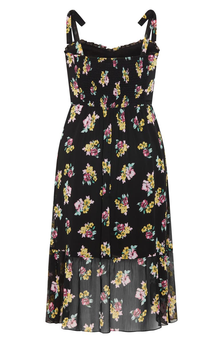 City Chic Ariadne Floral Sundress, Alternate, color, 