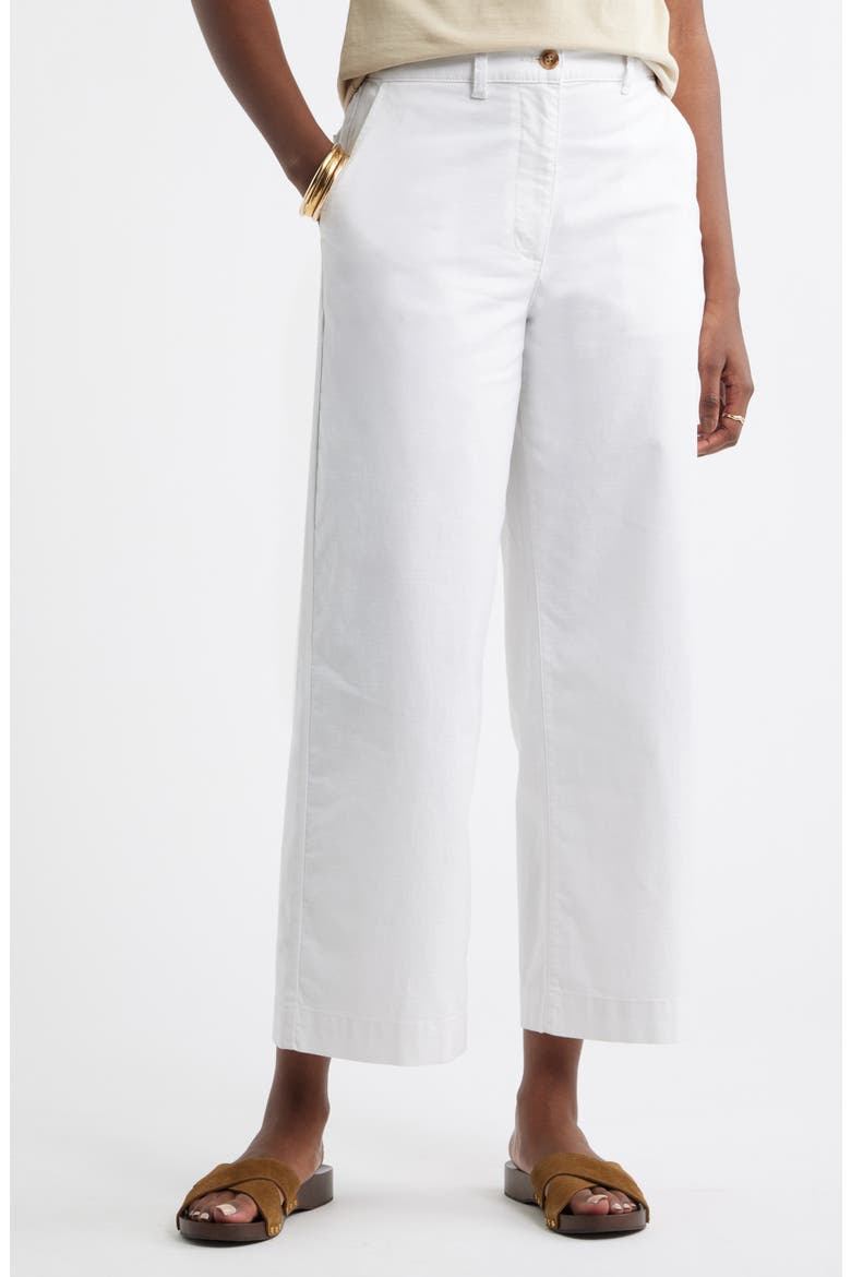 Easy Straight Leg Pants, Main, color, WHITE