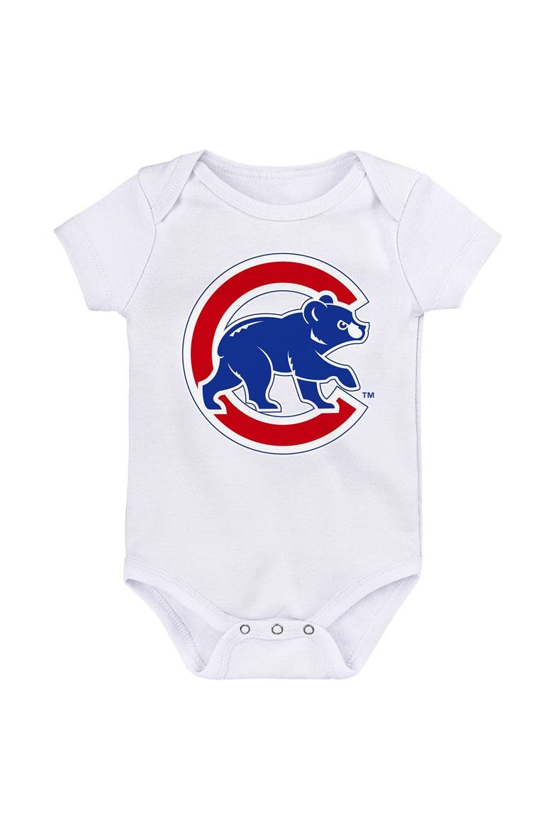 Newborn & Infant Royal/Red/White Chicago Cubs Minor League Player Three-Pack Bodysuit Set, Alternate, color, Royal