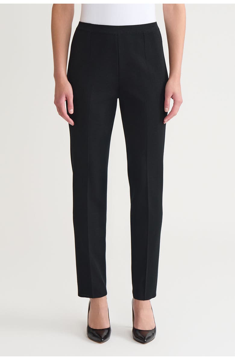 Ming Wang Straight-Leg Knit Pants, Main, color, Black