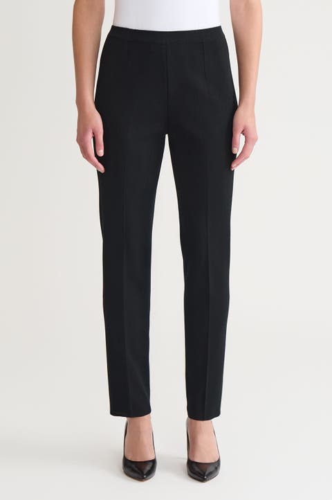 Straight-Leg Knit Pants