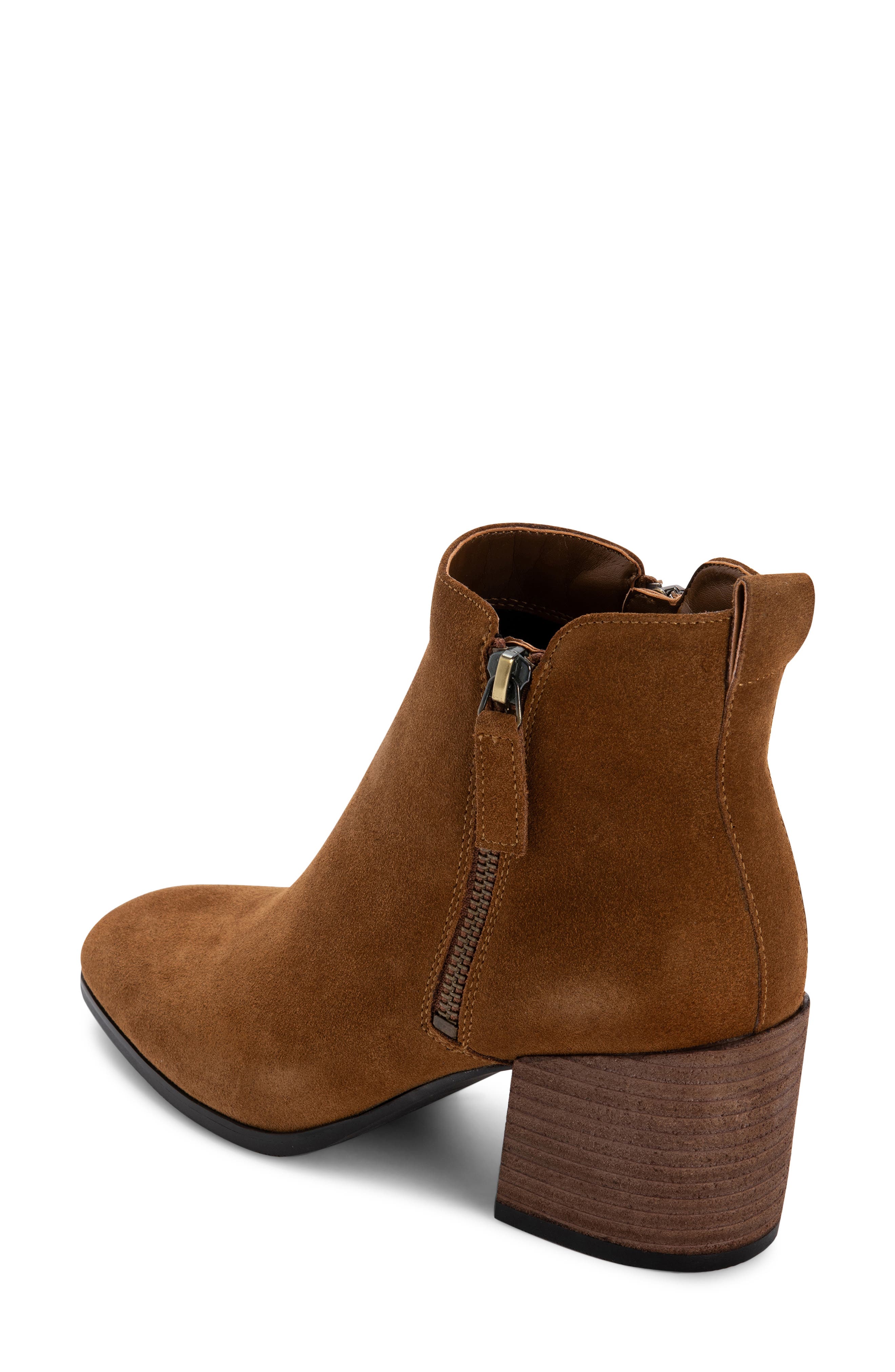 Siena Waterproof Bootie, Alternate, color, CAMEL SUEDE LEATHER