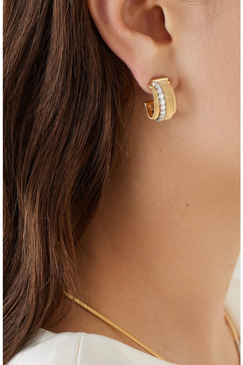 Masai 18K Gold Coil & Diamond Hoop Earrings, Alternate, color, 18K YELLOW GOLD
