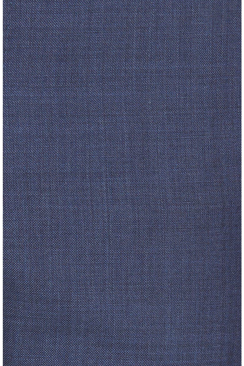 Parker Flat Front Sharkskin Wool Trousers, Alternate, color, BLUE