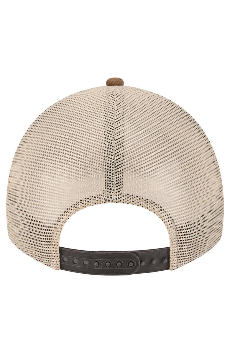 New Era Men's New Era Dark Brown Chicago Cubs Vintage Landscape 9TWENTY A-Frame Adjustable Trucker Hat, Alternate, color, 