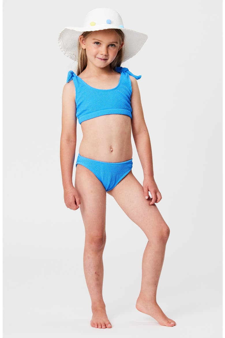 Kids' Marine Blue Two-Piece Swimsuit, Alternate, color, BLUE