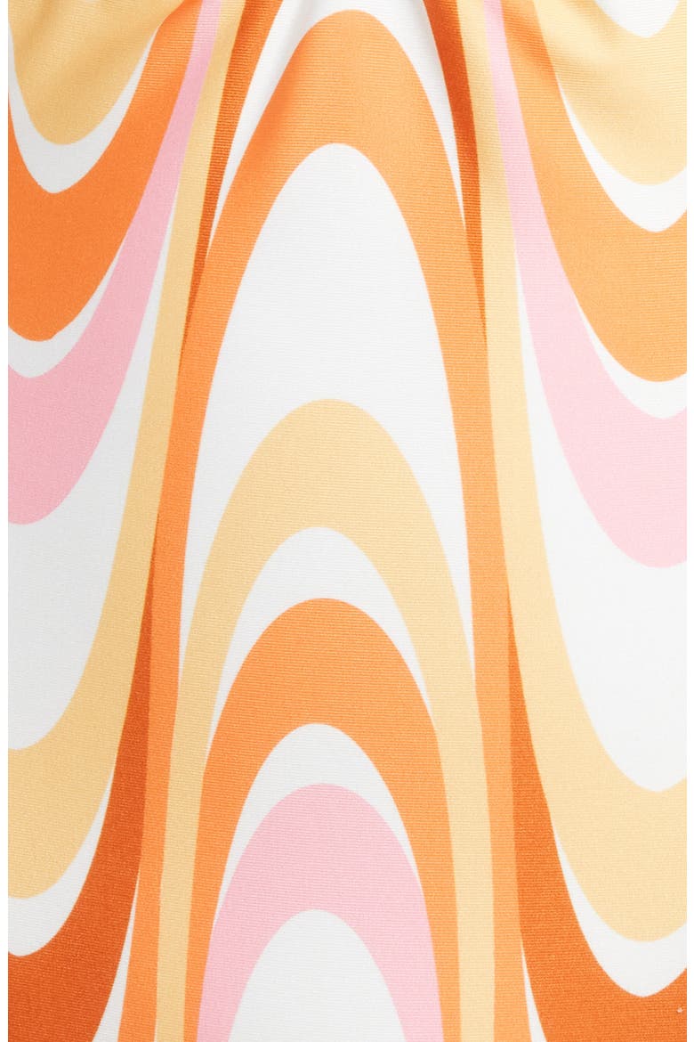 Whirlpool Cutout One-Piece Swimsuit, Alternate, color, ORANGE MULTI