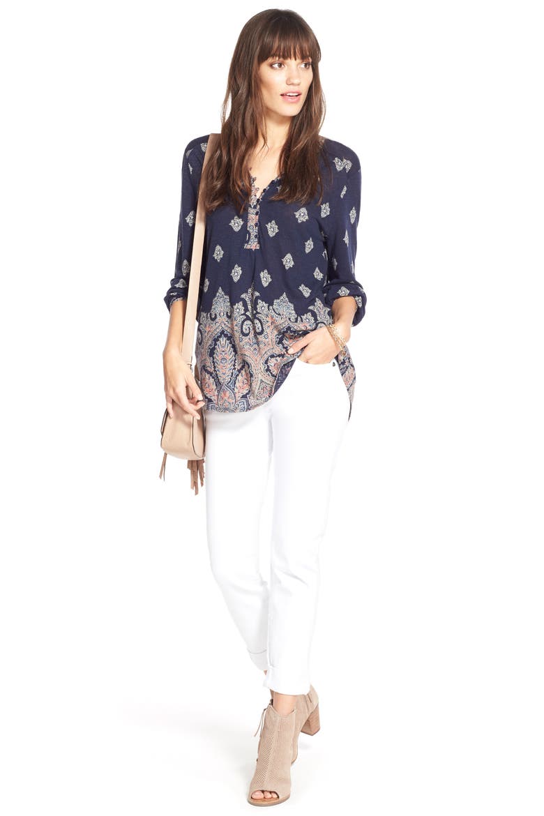 Catherine Stretch Boyfriend Jeans, Alternate, color, WHITE