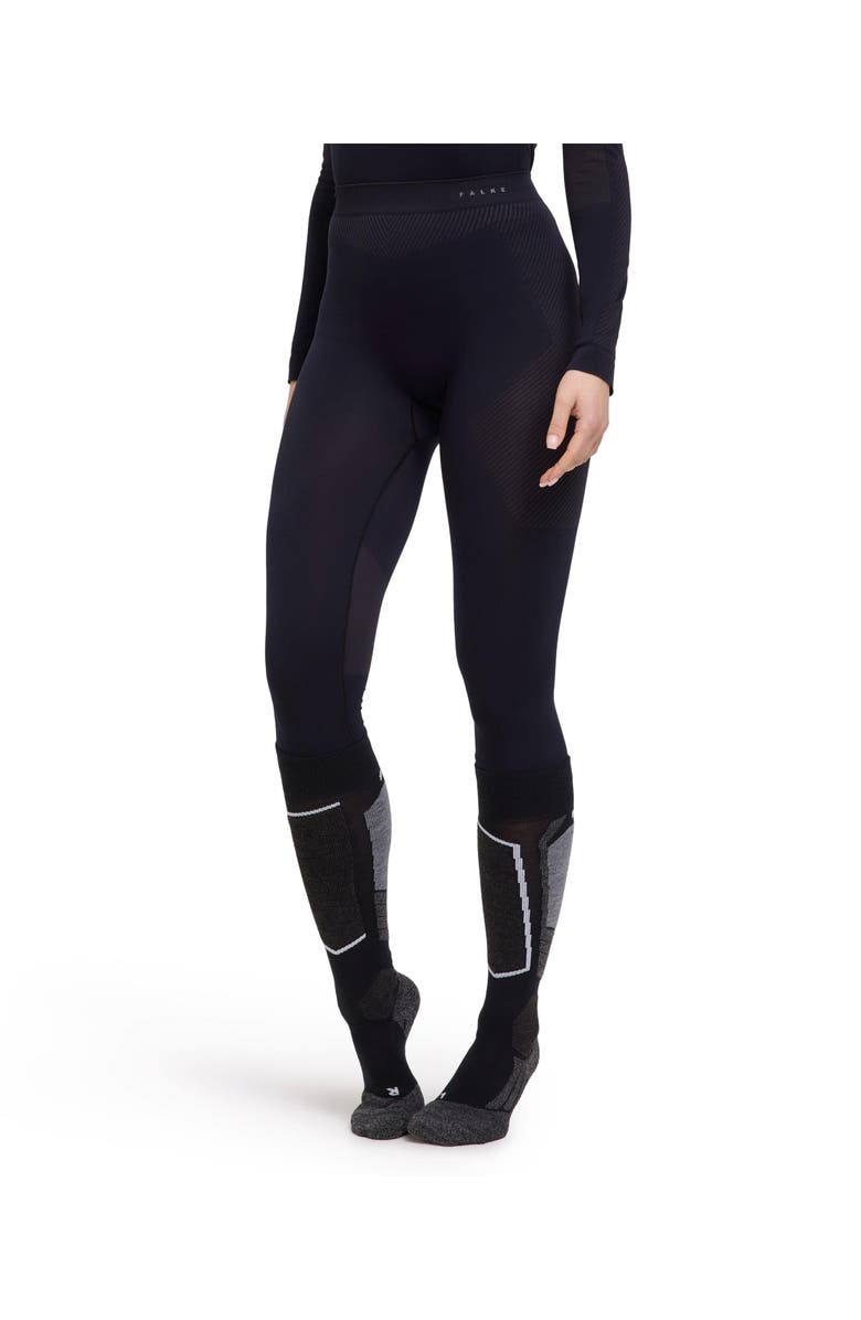 Falke Warm 3/4 Base Layer Bottom, Main, color, Black