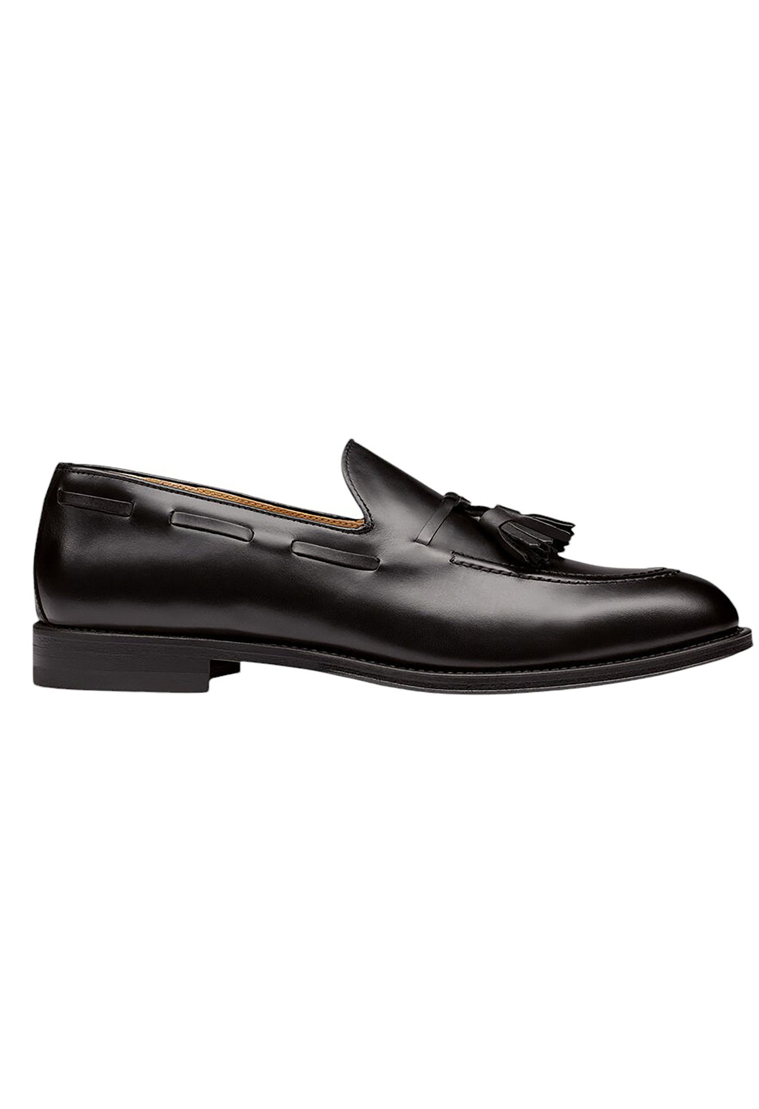 Charles Tyrwhitt Leather Tassel Loafer, Alternate, color, Black