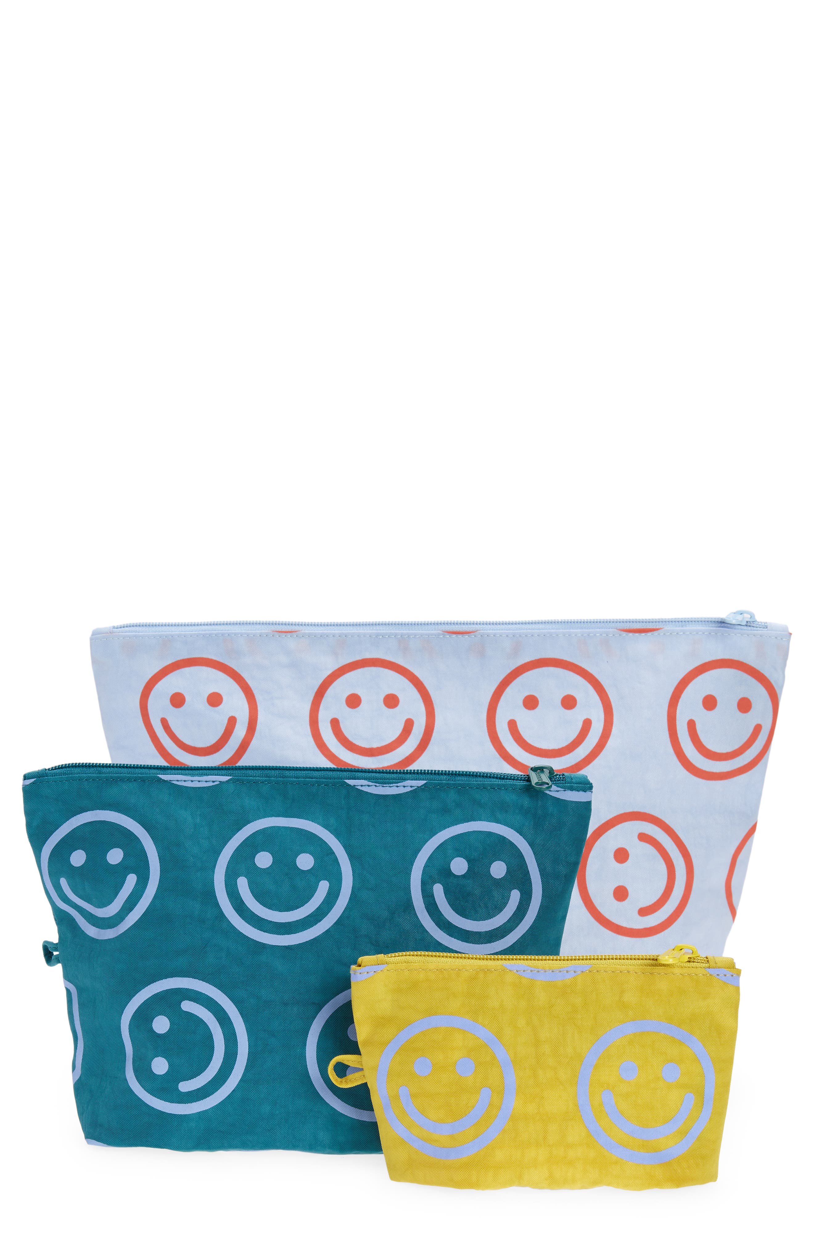 3-Piece Go Pouch Set, Main, color, HAPPY MIX
