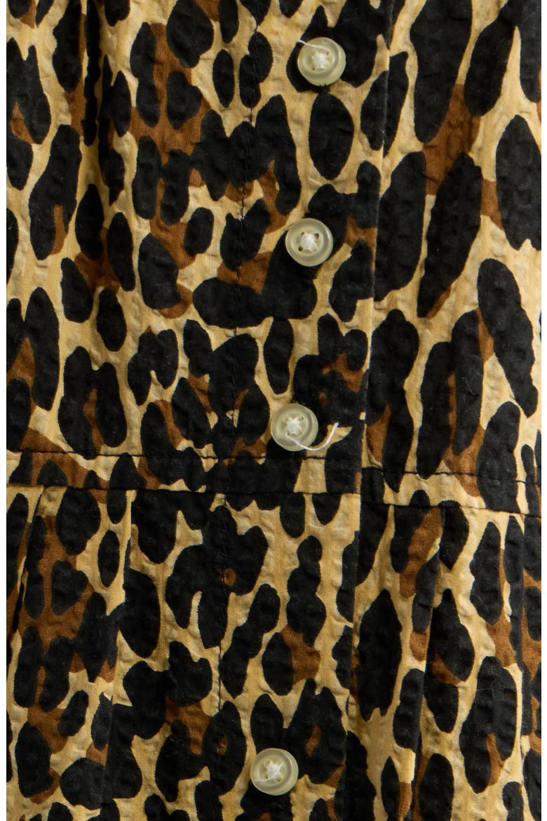 Highland Leopard Print Cotton Midi Skirt, Alternate, color, TAN LEOPARD