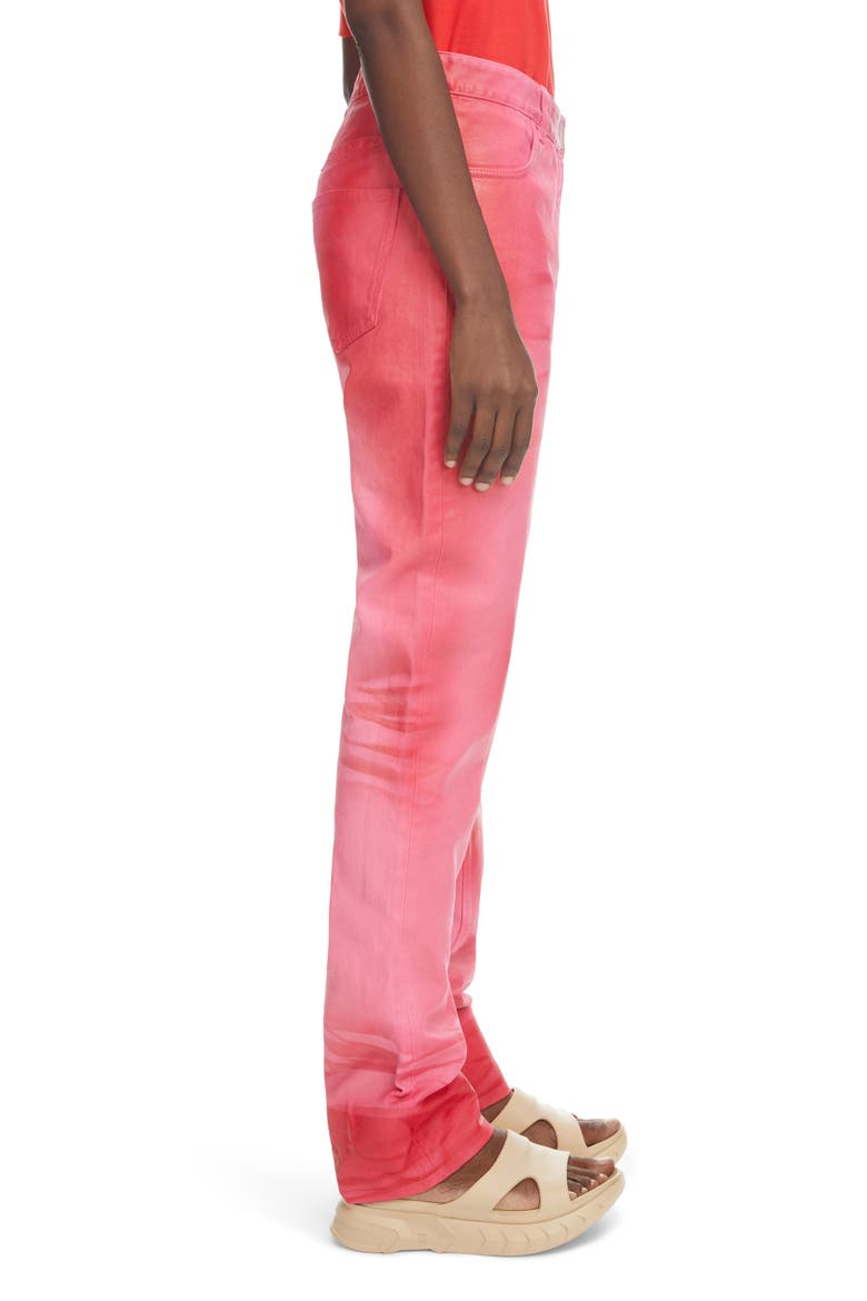 Straight Leg Jeans, Alternate, color, PINK