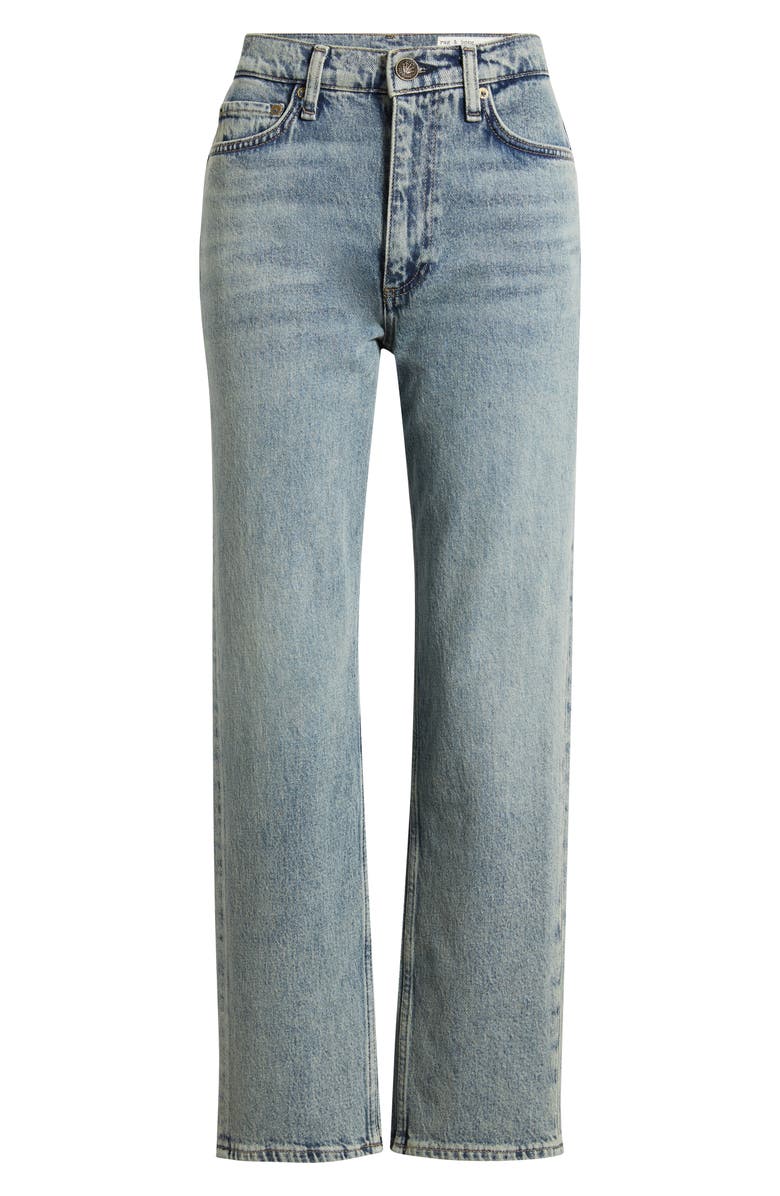 rag & bone Harlow Mid Rise Ankle Straight Leg Jeans, Alternate, color, Amity